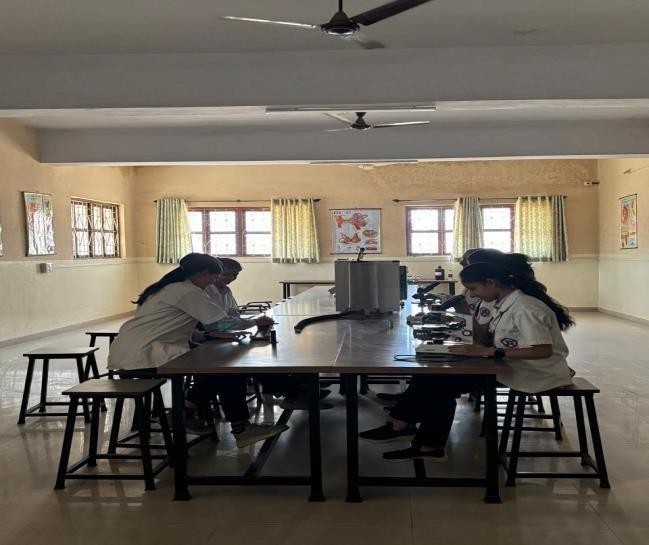 Physiotherapy laboratory practical session